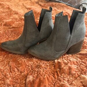 Not Rated Gray Chelsea Ankle Boots